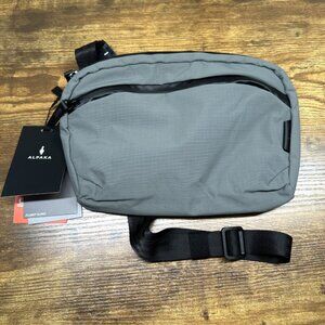 NWT ALPAKA Flight Sling Crossbody Sling Bag Travel Gray Axoflux 210D- 2L
